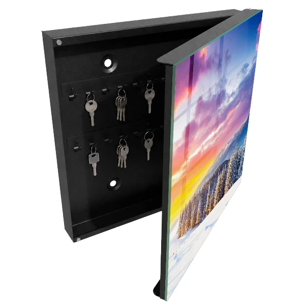 Key cabinet Winter sunset