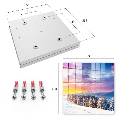 Key cabinet Winter sunset