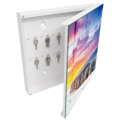 Key cabinet Winter sunset