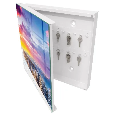 Key cabinet Winter sunset