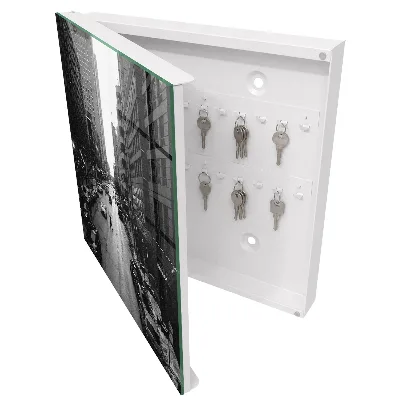 Wall mounted key box Everyday city life
