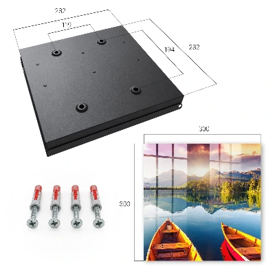 Wall mounted key box Mountain peace