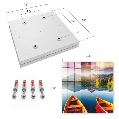 Wall mounted key box Mountain peace