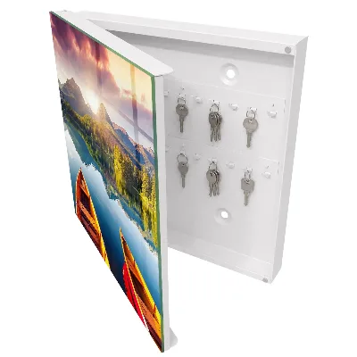 Wall mounted key box Mountain peace