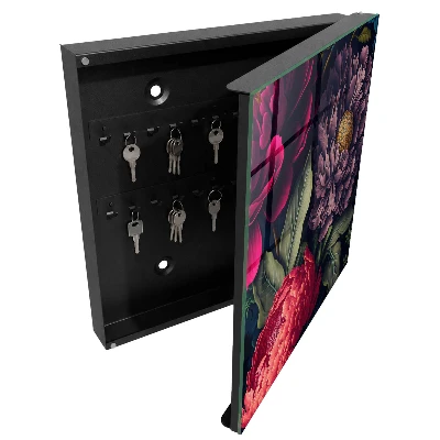 Key box for wall Luxury flowers
