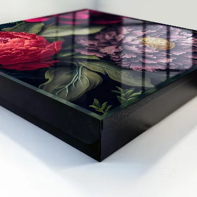Key box for wall Luxury flowers