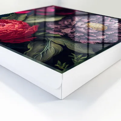 Key box for wall Luxury flowers