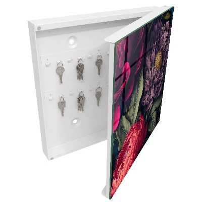Key box for wall Luxury flowers