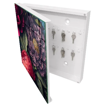 Key box for wall Luxury flowers