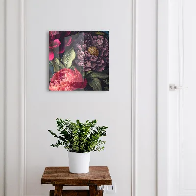 Key box for wall Luxury flowers