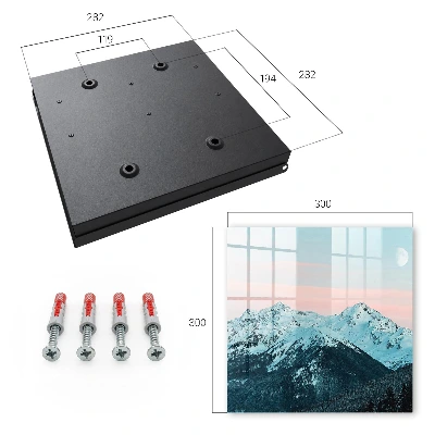 Wall mounted key box Mountain peace
