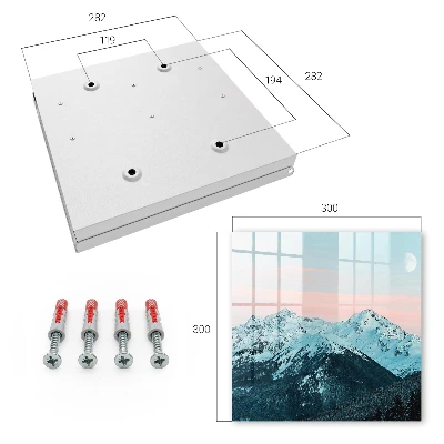 Wall mounted key box Mountain peace
