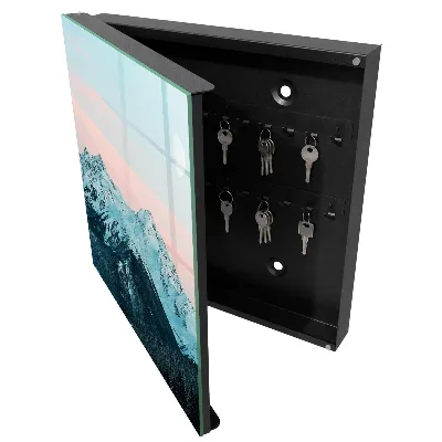 Wall mounted key box Mountain peace