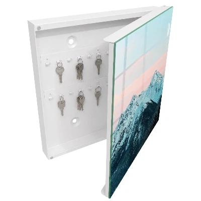 Wall mounted key box Mountain peace