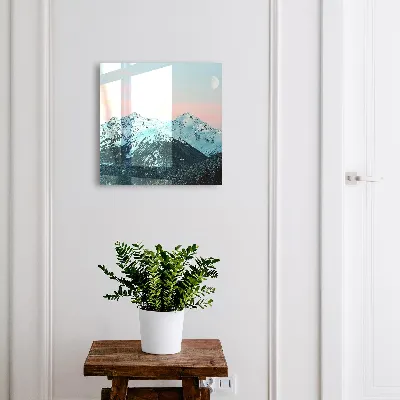 Wall mounted key box Mountain peace