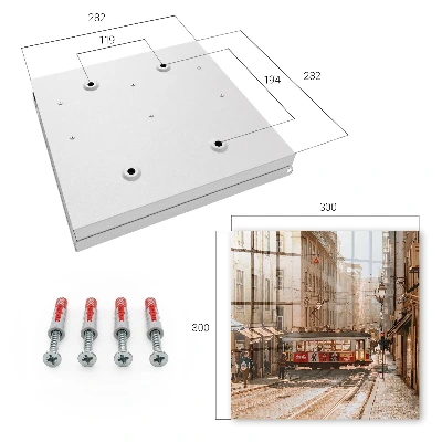 Key box for wall City morning