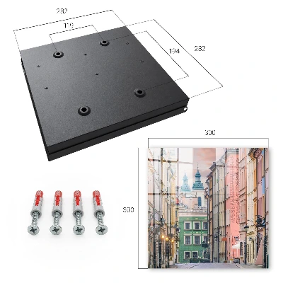 Wall mounted key box Colorful tenements