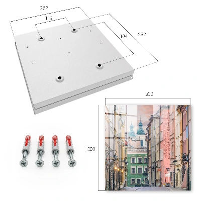 Wall mounted key box Colorful tenements