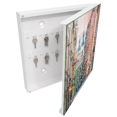 Wall mounted key box Colorful tenements