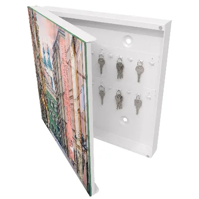 Wall mounted key box Colorful tenements