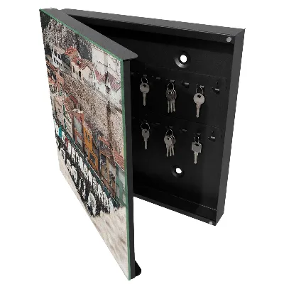 Key box for wall Coastal town