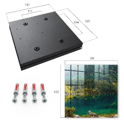 Wall mounted key box Mountain idyll