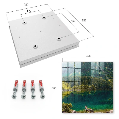 Wall mounted key box Mountain idyll