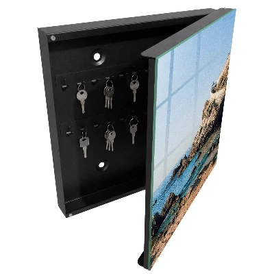 Key box for wall Coastal scenery