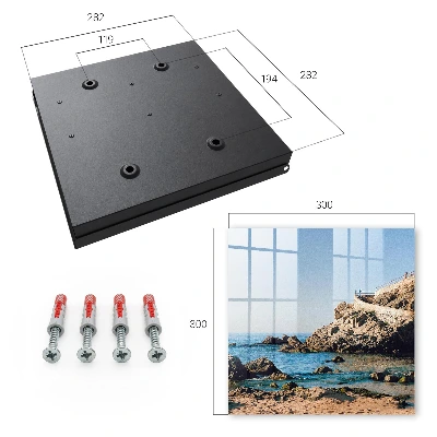 Key box for wall Coastal scenery