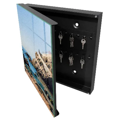 Key box for wall Coastal scenery