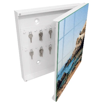 Key box for wall Coastal scenery
