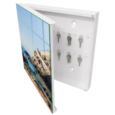 Key box for wall Coastal scenery