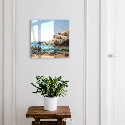 Key box for wall Coastal scenery