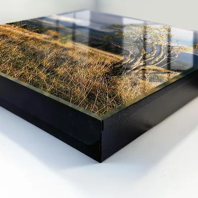 Wall mounted key box Autumn landscape