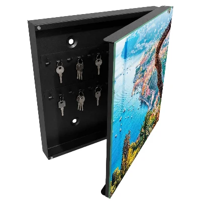Wall mounted key box Holiday landscape