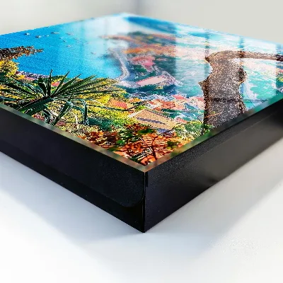 Wall mounted key box Holiday landscape