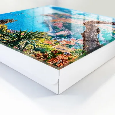 Wall mounted key box Holiday landscape