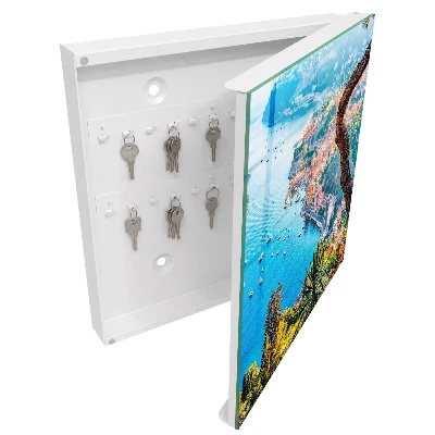Wall mounted key box Holiday landscape