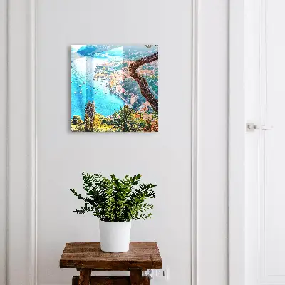 Wall mounted key box Holiday landscape