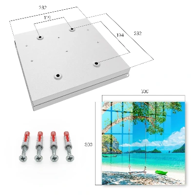 Key box for wall Tropical paradise