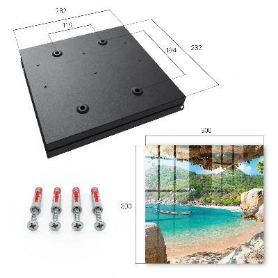 Wall mounted key box Paradise view
