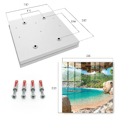 Wall mounted key box Paradise view