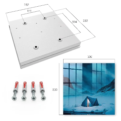 Key box for wall Blue night