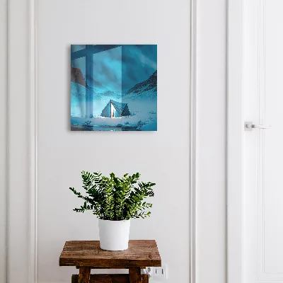 Key box for wall Blue night
