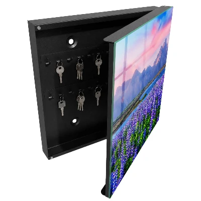 Wall mounted key box Mountain landscape