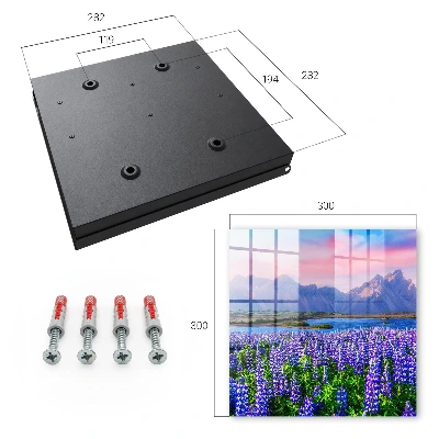 Wall mounted key box Mountain landscape