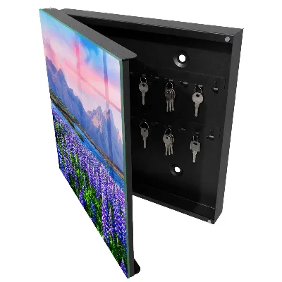 Wall mounted key box Mountain landscape