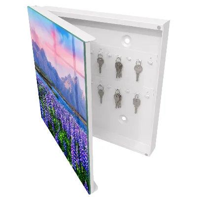 Wall mounted key box Mountain landscape