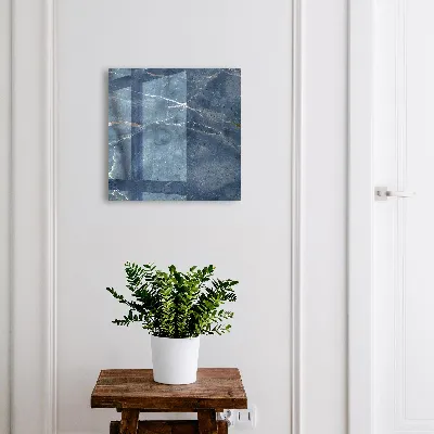 Key box for wall Blue marble