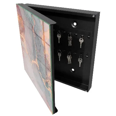 Wall mounted key box with subtle elegant design